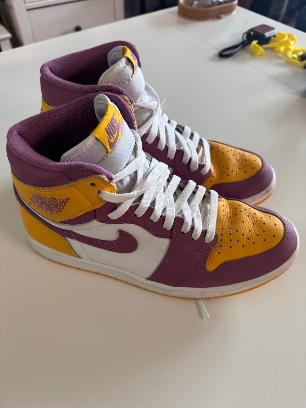 Nike Air Jordan 1 Retro — Purple & Yellow